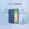 Coque arrière en silicone Phonesta Soft Silk pour Samsung Galaxy A57 - Bleu foncé 2