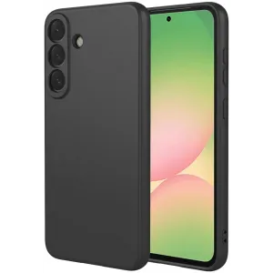 Coque arrière en silicone Phonesta Soft Silk pour Samsung Galaxy A57 - Noir
