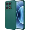 Coque arrière en silicone Phonesta Soft Silk pour Xiaomi 17 - Vert foncé