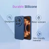Coque arrière en silicone Phonesta Soft Silk pour Xiaomi 17 Ultra - Bleu foncé 6