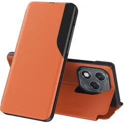 Coque à rabat Phonesta Smart Side View pour HONOR 400 Lite - Orange