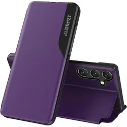 Coque à rabat Phonesta Smart Side View pour Samsung Galaxy A15 4G/5G - Violet