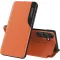Coque à rabat Phonesta Smart Side View pour Samsung Galaxy A35 - Orange