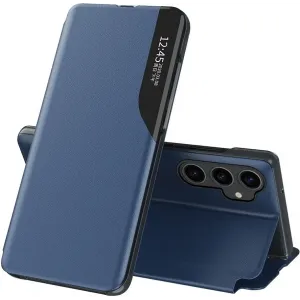 Coque à rabat Phonesta Smart Side View pour Samsung Galaxy S23 FE/S23 Plus - Bleu
