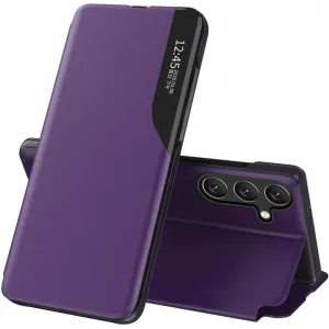 Coque à rabat Phonesta Smart Side View pour Samsung Galaxy S24 FE - Violet
