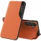 Coque à rabat Phonesta Smart Side View pour Samsung Galaxy S25 Plus/S24 Plus - Orange