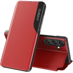 Coque à rabat Phonesta Smart Side View pour Samsung Galaxy A16 - Rouge