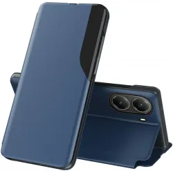 Coque à rabat Phonesta Smart Side View pour Xiaomi Poco X7 Pro - Bleu