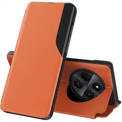 Coque à rabat Phonesta Smart Side View pour Xiaomi Redmi 14C / Xiaomi Poco C75 - Orange