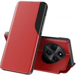 Coque à rabat Phonesta Smart Side View pour Xiaomi Redmi 14C / Xiaomi Poco C75 - Rouge