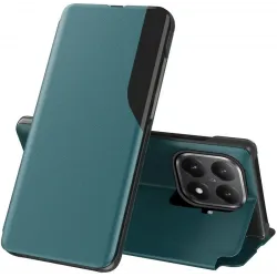 Coque à rabat Phonesta Smart Side View pour Xiaomi 15T Pro - Vert