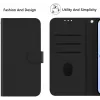 Coque portefeuille Phonesta Soft Skin pour Xiaomi Redmi 14C / Xiaomi Poco C75 - Noir 8