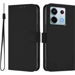 Coque portefeuille Phonesta Soft Skin pour Xiaomi Redmi Note 13 Pro 5G - Noir