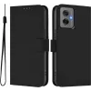 Coque portefeuille Phonesta Soft Skin pour Motorola Moto G55 - Noir