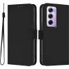 Coque portefeuille Phonesta Soft Skin pour Oppo Reno12 Pro - Noir