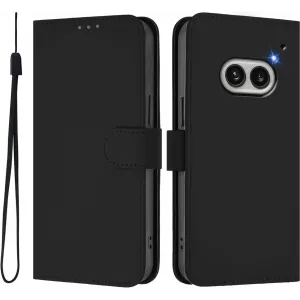 Coque portefeuille Phonesta Soft Skin pour Nothing Phone (2a) / (2a) Plus - Noir
