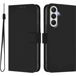 Coque portefeuille Phonesta Soft Skin pour Samsung Galaxy A25 - Noir