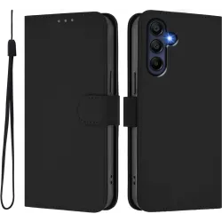 Coque portefeuille Phonesta Soft Skin pour Samsung Galaxy A17/A26 - Noir