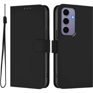 Coque portefeuille Phonesta Soft Skin pour Samsung Galaxy S25/S24 - Noir