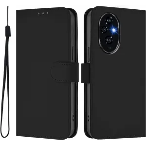 Coque portefeuille Phonesta Soft Skin pour HONOR 200 Pro - Noir