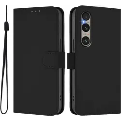 Coque portefeuille Phonesta Soft Skin pour Sony Xperia 1 VI - Noir