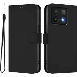 Coque portefeuille Phonesta Soft Skin pour Xiaomi 14T - Noir