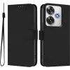 Coque portefeuille Phonesta Soft Skin pour Xiaomi Poco F6 - Noir