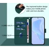 Coque portefeuille Phonesta Soft Skin pour Xiaomi Redmi 14C / Xiaomi Poco C75 - Vert foncé 3