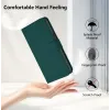 Coque portefeuille Phonesta Soft Skin pour Xiaomi Redmi 14C / Xiaomi Poco C75 - Vert foncé 4