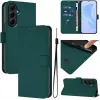 Coque portefeuille Phonesta Soft Skin pour Samsung Galaxy A55 - Vert foncé 2