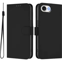 Coque portefeuille Phonesta Soft Skin pour Apple iPhone 17e/16e - Noir