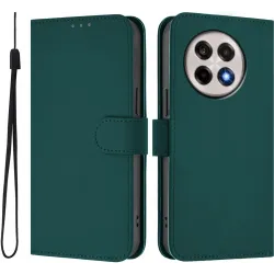 Coque portefeuille Phonesta Soft Skin pour OnePlus 13R - Vert foncé