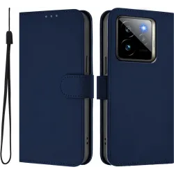 Coque portefeuille Phonesta Soft Skin pour Realme GT 7 Pro - Bleu foncé
