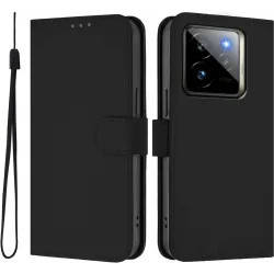 Coque portefeuille Phonesta Soft Skin pour Realme GT 7 Pro - Noir