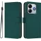 Coque portefeuille Phonesta Soft Skin pour Xiaomi Redmi Note 14 4G - Vert foncé
