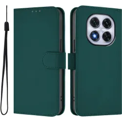 Coque portefeuille Phonesta Soft Skin pour Xiaomi Redmi Note 14 Pro 4G - Vert foncé