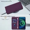 Coque portefeuille Phonesta Soft Skin pour Xiaomi Redmi 14C / Xiaomi Poco C75 - Violet foncé 7