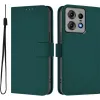 Coque portefeuille Phonesta Soft Skin pour Motorola Edge 50 Pro - Vert foncé