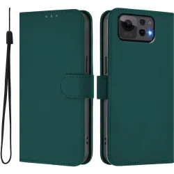 Coque portefeuille Phonesta Soft Skin pour Asus Zenfone 12 Ultra - Vert foncé
