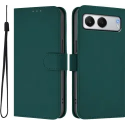 Coque portefeuille Phonesta Soft Skin pour OnePlus Nord 4 - Vert foncé