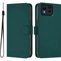 Coque portefeuille Phonesta Soft Skin pour Asus Zenfone 11 Ultra - Vert foncé