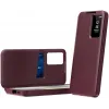 Coque portefeuille Phonesta Smart Window pour Samsung Galaxy S25 Ultra - Bordeaux 2