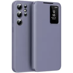 Coque portefeuille Phonesta Smart Window pour Samsung Galaxy S25 Ultra - Violet