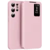 Coque portefeuille Phonesta Smart Window pour Samsung Galaxy S25 Ultra - Rose
