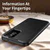 Coque portefeuille Phonesta Smart Window pour Samsung Galaxy S24 Plus - Noir 6