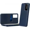 Coque portefeuille Phonesta Smart Window pour Samsung Galaxy S24 FE - Bleu foncé 2