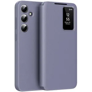 Coque portefeuille Phonesta Smart Window pour Samsung Galaxy S24 FE - Violet