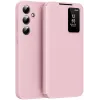 Coque portefeuille Phonesta Smart Window pour Samsung Galaxy S24 FE - Rose