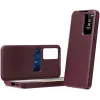 Coque portefeuille Phonesta Smart Window pour Samsung Galaxy S25 Edge - Bordeaux 2