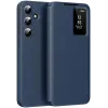 Coque portefeuille Phonesta Smart Window pour Samsung Galaxy S25 FE - Bleu foncé 0
